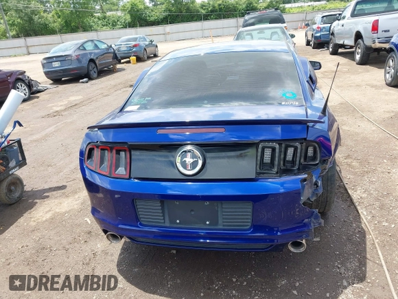2013 Ford Mustang V6 with VIN 1ZVBP8AM8D5254453, listed as a IAAI auction lot 42535999 with 105,652 mi miles and . Bid and sale history available at DreamBid. Image 16.
