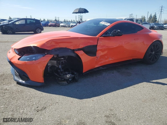 2020 Aston Martin Vantage with VIN SCFSMGAW4LGN03925, listed as a Copart auction lot 50793594 with 0 mi miles and Salvage Title. Bid and sale history available at carsss.com. Image 1.