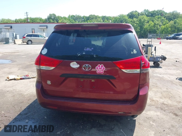 2012 Toyota Sienna with VIN 5TDZK3DC2CS193258, listed as a IAAI auction lot 42550843 with 158,761 mi miles and . Bid and sale history available at DreamBid. Image 17.