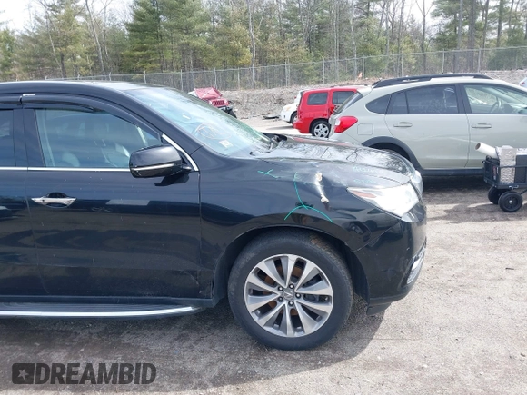 2014 Acura MDX with VIN 5FRYD4H29EB013843, listed as a IAAI auction lot 41949565 with 261,474 mi miles and . Bid and sale history available at DreamBid. Image 6.