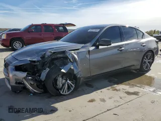 2020 Infiniti Q50 3.0t LUXE with VIN JN1EV7APXLM207166, listed as a Copart auction lot 83367664 with 80,453 mi miles and Salvage Title. Bid and sale history available at carsss.com. Image 1.