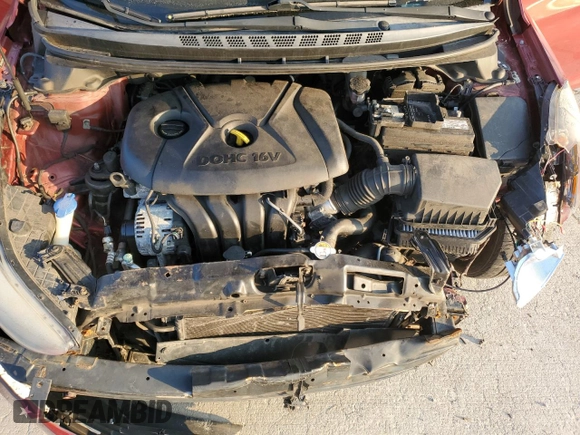 2013 Hyundai Elantra GLS with VIN 5NPDH4AE7DH453472, listed as a Copart auction lot 44584855 with 114,203 mi miles and Non repairable. Bid and sale history available at DreamBid. Image 11.