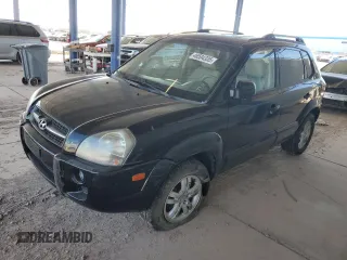 2008 Hyundai Tucson SE with VIN KM8JN72D28U878236, listed as a Copart auction lot 46504335 with 180,373 mi miles and Salvage Title. Bid and sale history available at carsss.com. Image 1.