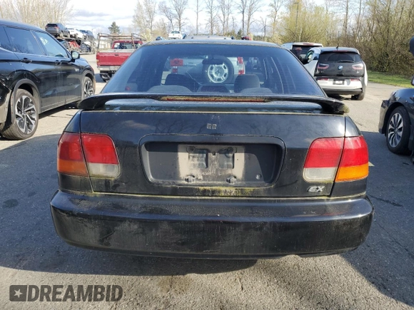 1998 Honda Civic EX with VIN 2HGEJ8643WH503510, listed as a Copart auction lot 50987235 with 247,265 mi miles and Salvage Title. Bid and sale history available at carsss.com. Image 6.
