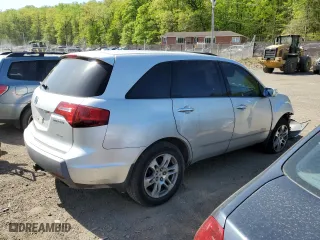 2007 Acura MDX Tech Pkg with VIN 2HNYD283X7H508526, listed as a Copart auction lot 53611205 with 0 mi miles and Salvage Title. Bid and sale history available at carsss.com. Image 3.