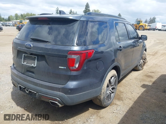 2017 Ford Explorer Sport z VIN 1FM5K8GT4HGA62529, wystawiony jako IAAI lot #42251372 z przebiegiem 75 099 mil mil oraz . Historia ofert i sprzedaży dostępna na DreamBid. Obrazek 4.