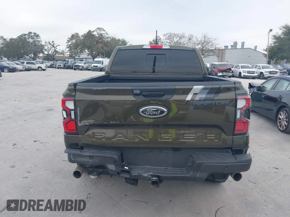 2024 Ford Ranger Raptor with VIN 1FTER4LR2RLE05950, listed as a IAAI auction lot 41590870 with 10,891 mi miles. Bid and sale history available at carsss.com. Image 16.