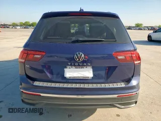 2022 Volkswagen Tiguan SE with VIN 3VV3B7AX2NM024334, listed as a Copart auction lot 52183095 with 26,849 mi miles and Salvage Title. Bid and sale history available at DreamBid. Image 6.