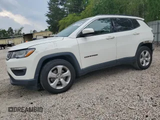 2017 Jeep Compass Latitude with VIN 3C4NJCBBXHT605838, listed as a Copart auction lot 53980295 with 92,756 mi miles and Salvage title. Bid and sale history available at DreamBid. Image 1.
