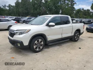 2017 Honda Ridgeline RTL with VIN 5FPYK2F56HB002044, listed as a Copart auction lot 62381335 with 53,793 mi miles and Salvage title. Bid and sale history available at DreamBid. Image 1.