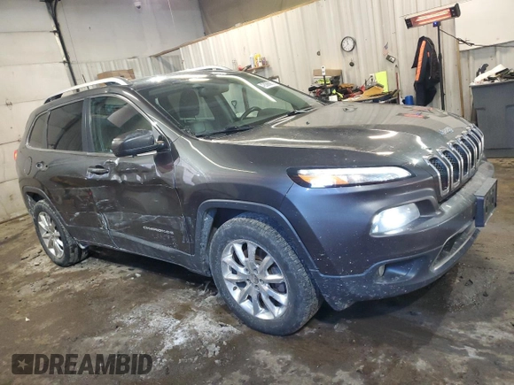 2016 Jeep Cherokee Limited with VIN 1C4PJMDS5GW203634, listed as a Copart auction lot 42086905 with 104,307 mi miles and Salvage Title. Bid and sale history available at DreamBid. Image 4.
