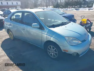 2002 Toyota Prius with VIN JT2BK18UX20049069, listed as a IAAI auction lot 41677053 with 1 mi miles. Bid and sale history available at carsss.com. Image 1.