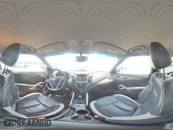 2014 Hyundai Veloster Turbo with VIN KMHTC6AE4EU182833, listed as a Copart auction lot 58911035 with 162,752 mi miles and Salvage title. Bid and sale history available at DreamBid. Image 14.