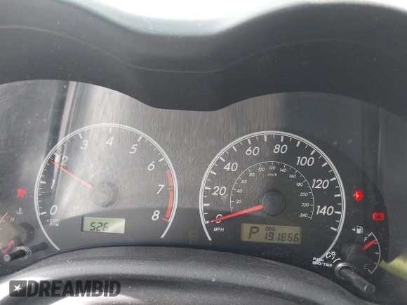 2009 Toyota Corolla with VIN 2T1BU40E69C110005, listed as a IAAI auction lot 41670634 with 191,866 mi miles. Bid and sale history available at carsss.com. Image 7.