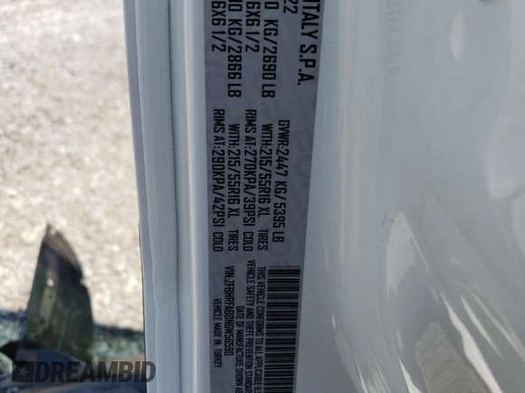 2022 Ram ProMaster City Cargo Tradesman with VIN ZFBHRFAB0N6W56590, listed as a Copart auction lot 63410323 with Not Provided miles and . Bid and sale history available at DreamBid. Image 13.