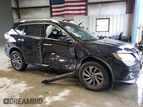 2016 Nissan Rogue SL with VIN 5N1AT2MV9GC738798, listed as a Copart auction lot 52152975 with 76,444 mi miles and Salvage Title. Bid and sale history available at DreamBid. Image 4.