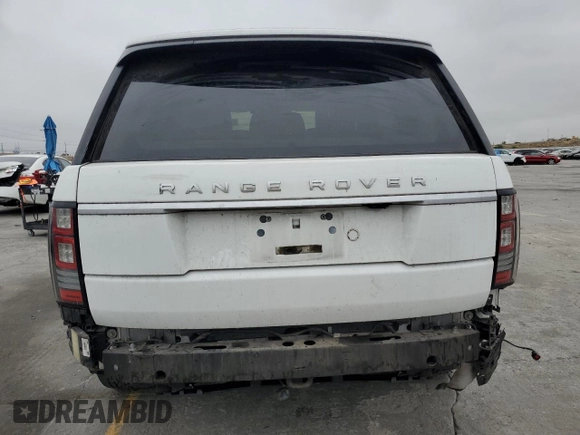 2016 Land Rover Range Rover HSE with VIN SALGS2VF1GA285127, listed as a Copart auction lot 59566225 with 128,567 mi miles and Salvage title. Bid and sale history available at DreamBid. Image 6.