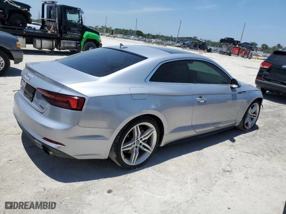 2019 Audi A5 Coupe Premium with VIN WAUSNAF55KA080036, listed as a Copart auction lot 50291703 with NaN miles. Bid and sale history available at carsss.com. Image 3.