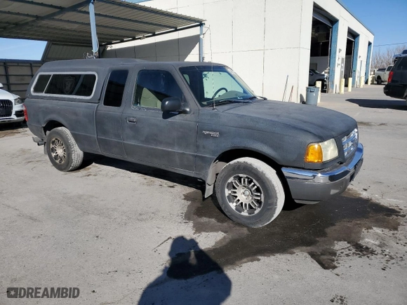 2002 Ford Ranger XL Fleet with VIN 1FTYR44U62PA36735, listed as a Copart auction lot 42587395 with 157,555 mi miles and Salvage Title. Bid and sale history available at carsss.com. Image 4.