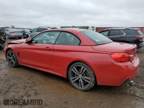 2015 BMW 4 Series 435i xDrive with VIN WBA3T7C58FP942542, listed as a Copart auction lot 78869484 with 75,392 mi miles and Salvage title. Bid and sale history available at DreamBid. Image 2.