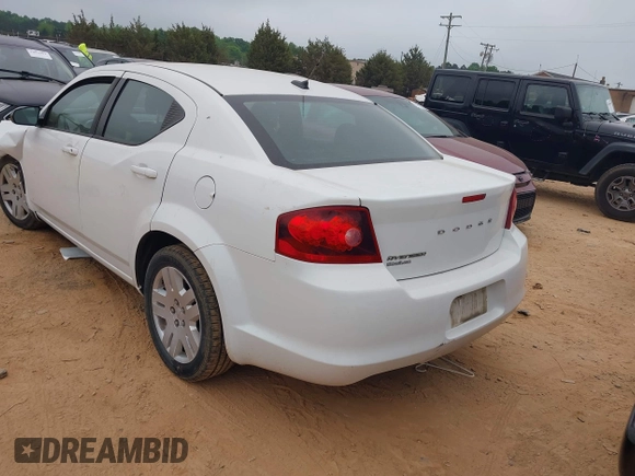 2014 Dodge Avenger SE with VIN 1C3CDZAB4EN226417, listed as a IAAI auction lot 42104189 with 155,454 mi miles and . Bid and sale history available at DreamBid. Image 3.