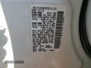 2014 Infiniti QX70 с VIN JN8CS1MW2EM411268, выставлен на аукционе Copart как лот 49371255 с пробегом 181 649 миль миль и Списание • Salvage title. История ставок и продаж доступна на DreamBid. Изображение 13.