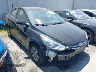 2016 Hyundai Accent SE with VIN KMHCT4AEXGU050845, listed as a IAAI auction lot 42139273 with 57,864 mi miles and . Bid and sale history available at DreamBid. Image 1.