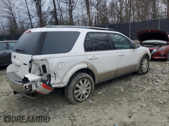 2008 Ford Taurus X Eddie Bauer z VIN 1FMDK07W18GA20603, wystawiony jako Copart lot #46578745 z przebiegiem Nie podano mil oraz Szkoda całkowita • Salvage title. Historia ofert i sprzedaży dostępna na DreamBid. Obrazek 3.