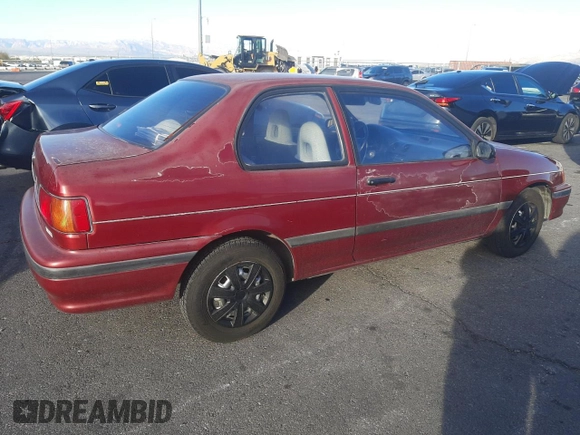 1991 Toyota Tercel z VIN JT2EL43B3M0115417, wystawiony jako Copart lot #45687835 z przebiegiem 68 764 mil mil oraz Czysty tytuł • Clean title. Historia ofert i sprzedaży dostępna na DreamBid. Obrazek 3.