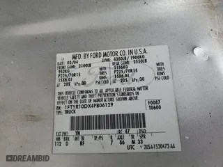 2004 Ford Ranger XL with VIN 1FTYR10DX4PB06129, listed as a Copart auction lot 44789635 with 0 mi miles and Salvage Title. Bid and sale history available at carsss.com. Image 12.