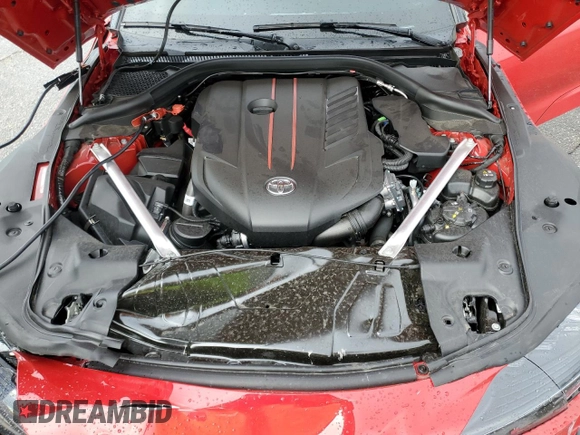 2024 Toyota Supra 3.0 with VIN WZ1DB0G08RW067779, listed as a Copart auction lot 47695915 with Not provided miles and Salvage title. Bid and sale history available at DreamBid. Image 13.