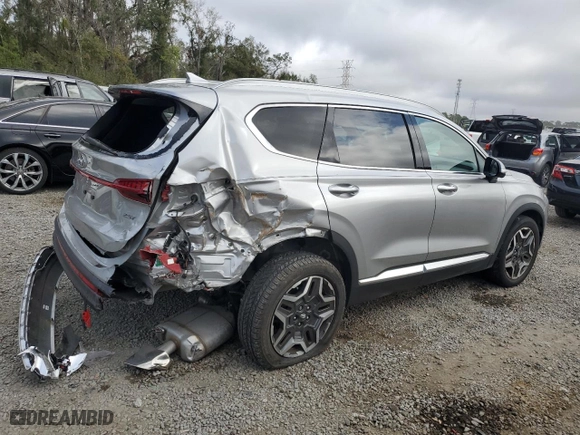 2021 Hyundai Santa Fe Limited with VIN 5NMS44AL5MH334933, listed as a Copart auction lot 44206735 with 34,244 mi miles and Salvage Title. Bid and sale history available at carsss.com. Image 3.
