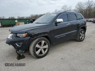 2014 Jeep Grand Cherokee Overland with VIN 1C4RJFCG5EC373508, listed as a Copart auction lot 52645295 with 166,474 mi miles and Salvage Title. Bid and sale history available at carsss.com. Image 1.