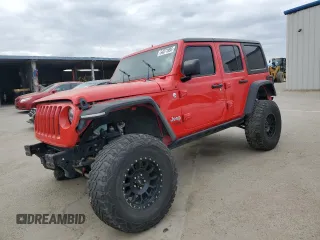 2018 Jeep Wrangler Unlimited Sport S z VIN 1C4HJXDG8JW132289, wystawiony jako Copart lot #54071895 z przebiegiem 88 345 mil mil oraz Szkody całkowita. Historia ofert i sprzedaży dostępna na DreamBid. Obrazek 1.