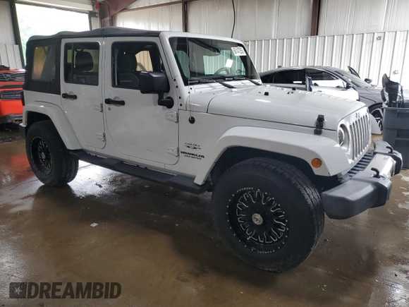 2017 Jeep Wrangler Unlimited Sahara z VIN 1C4BJWEG4HL701813, wystawiony jako Copart lot #60147255 z przebiegiem 49 924 mil mil oraz Szkoda całkowita • Salvage title. Historia ofert i sprzedaży dostępna na DreamBid. Obrazek 4.