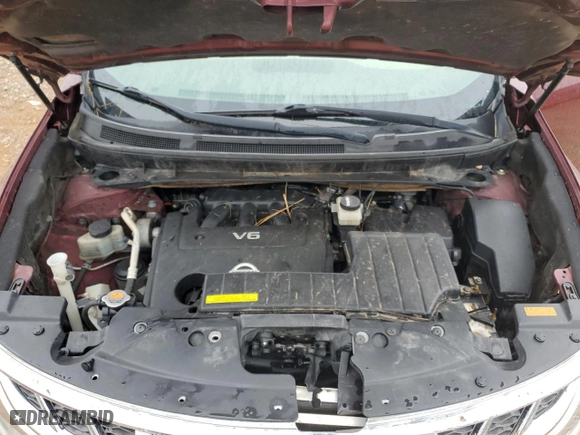 2012 Nissan Murano SV with VIN JN8AZ1MW5CW224885, listed as a Copart auction lot 44150635 with 0 mi miles and Salvage Title. Bid and sale history available at carsss.com. Image 12.
