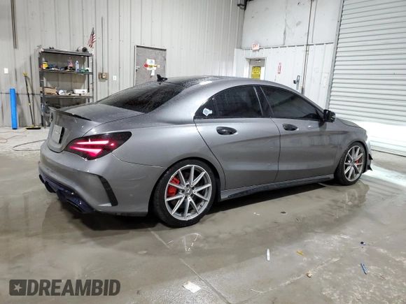 2018 Mercedes-Benz CLA with VIN WDDSJ5CB1JN502803, listed as a Copart auction lot 41373114 with 105,977 mi miles. Bid and sale history available at carsss.com. Image 3.