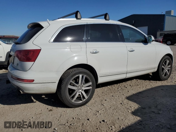 2014 Audi Q7 Premium Plus with VIN WA1LMAFEXED006523, listed as a Copart auction lot 42935455 with 147,272 mi miles and Salvage title. Bid and sale history available at DreamBid. Image 3.