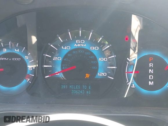2010 Ford Fusion SE with VIN 3FAHP0HG0AR384398, listed as a IAAI auction lot 41978016 with 206,243 mi miles and . Bid and sale history available at DreamBid. Image 7.