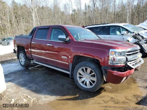 2017 Chevrolet Silverado 1500 High Country with VIN 3GCUKTEC7HG381207, listed as a Copart auction lot 44104525 with 0 mi miles and Salvage Title. Bid and sale history available at carsss.com. Image 4.