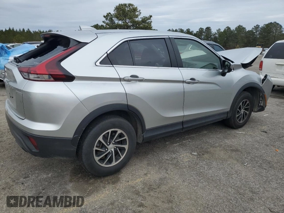 2022 Mitsubishi Eclipse Cross ES with VIN JA4ATUAA5NZ012703, listed as a Copart auction lot 89383935 with Not provided miles and Salvage title. Bid and sale history available at DreamBid. Image 3.