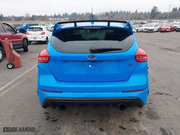 2017 Ford Focus RS with VIN WF0DP3TH9H4122938, listed as a IAAI auction lot 41442923 with NaN miles. Bid and sale history available at carsss.com. Image 16.