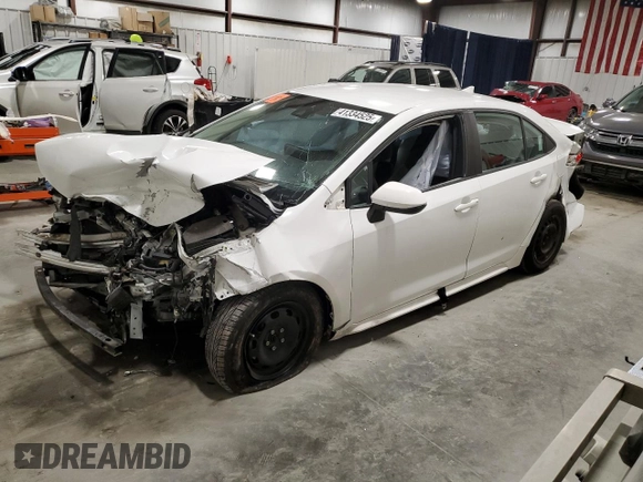 2020 Toyota Corolla L with VIN 5YFDPRAE8LP063188, listed as a Copart auction lot 41334525 with 0 mi miles and Salvage Title. Bid and sale history available at carsss.com. Image 1.