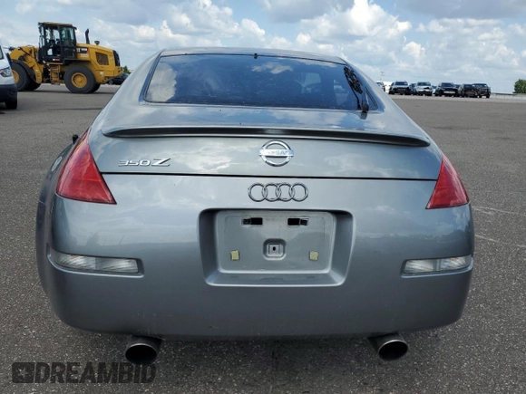2005 Nissan 350Z with VIN JN1AZ34D65M610383, listed as a Copart auction lot 63184204 with 66,806 mi miles and Salvage Title. Bid and sale history available at DreamBid. Image 6.