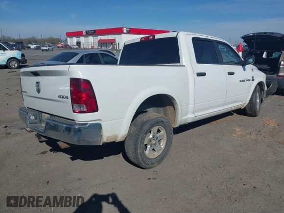 2012 Ram 1500 Big Horn with VIN 1C6RD7LT3CS247992, listed as a IAAI auction lot 41847159 with 63,602 mi miles. Bid and sale history available at carsss.com. Image 4.