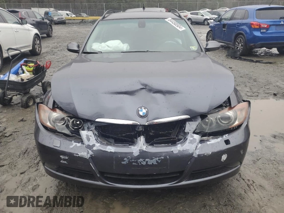 2007 BMW 3 Series 328xi with VIN WBAVT73517FZ36937, listed as a Copart auction lot 84458504 with 109,143 mi miles and Salvage title. Bid and sale history available at DreamBid. Image 5.