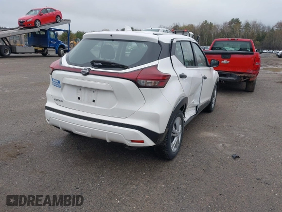 2022 Nissan Kicks S with VIN 3N1CP5BV5NL506726, listed as a IAAI auction lot 42175896 with 40,876 mi miles. Bid and sale history available at carsss.com. Image 4.