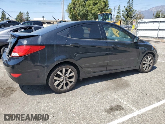 2017 Hyundai Accent SE with VIN KMHCT4AE7HU352692, listed as a Copart auction lot 52032705 with 95,820 mi miles and Salvage Title. Bid and sale history available at carsss.com. Image 3.
