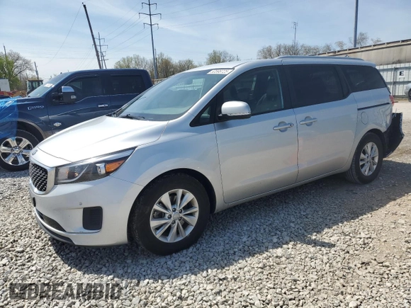 2018 Kia Sedona LX with VIN KNDMB5C16J6373264, listed as a Copart auction lot 53598725 with 94,142 mi miles and Salvage Title. Bid and sale history available at carsss.com. Image 1.
