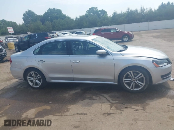 2014 Volkswagen Passat SE with VIN 1VWBT7A37EC039074, listed as a IAAI auction lot 42439583 with 109,654 mi miles and . Bid and sale history available at DreamBid. Image 14.